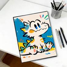 Sổ tay hình khủng long phong cách Graffiti - màu đen - Xem 2