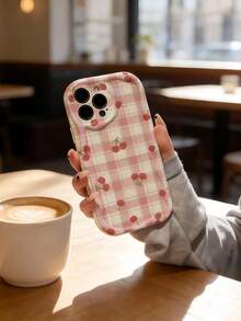 1 chiếc ốp lưng điện thoại TPU mềm mại, họa tiết sóng Dopamine màu trắng, hình hoa anh đào dễ thương, tương thích với Apple 17 Promax 17Air 17Pro 17 16 Promax 16 Plus 16 Pro 16 15Promax 15 Plus 15Pro 15 14Promax 14Plus 14 Pro 14 13Promax 13 Pro 13 12Promax 12Pro 11 Promax 11 Pro 11 XSMAX XR X/XS 7Plus 8Plus/Galaxy S21 S22 S23 S24 S25 S26 - trắng - Xem 2