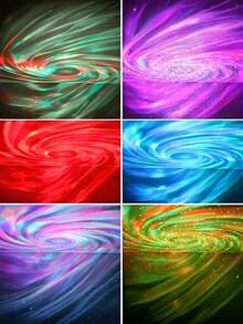 RGB Spiral Starry Sky Projection Lamp, LED Dynamic Star Vortex Projector For Living Room, Holiday, Party, Bedroom Decor, USB Powered With Remote Control, Creates Romantic Dreamy Atmosphere, Perfect Christmas, Halloween Gift For Friends - LED Starry Sky Projector Lamp - View 7
