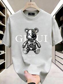 GucciS Modern Elegant And Timeless Classic USA-Shirt-LeeS/DiorSSNew Casual-Shirts Men And WomenUnisex Casual-Shirts - 淺灰色 - 查看 2