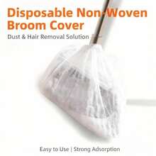 50/100pcs,Disposable Broom Cover, Ground Hair Cleaning Cover, Crevice Dust Adsorption Cleaning Tool - Multicolor - View 1