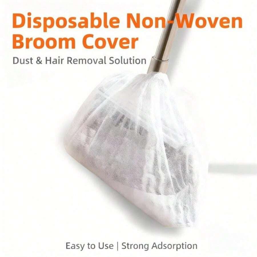 50/100pcs,Disposable Broom Cover, Ground Hair Cleaning Cover, Crevice Dust Adsorption Cleaning Tool - Multicolor - View 1