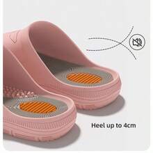 Particle Massage Sensation Cool Slippers For Men And Women, Summer Indoor Home Anti-Slip Slippers - Pure Color Simple Leisure Slippers - 粉色 - 查看 7