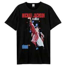 Michaels Jacksons American Vintage High Street Trendes Men's Oversize T-Shirt Mens Women's T Shirts - 黑色 - 查看 1