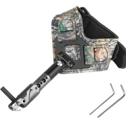Camouflage Compound Bow Assist Release, Rapid Fire Release Assist Accessory, 360-Degree Compound Bow Trigger Wrist Strap Assist, Adjustable Assist For Hunting Shooting, Suitable For Youth And Adults, Left Or Right Handed