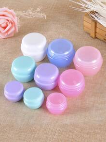 10g/5g Cosmetics, Face Cream, Body Lotion, Hand Cream, Sample Bottle, Portable Refillable Bottle, Travel Bottle, Cosmetic Storage Box With Lid, Mini Container, Travel Essential, Student Essential - Multicolor - View 6