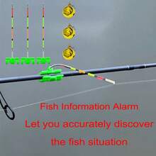 1/3/5pcs Dark Raft Fishing Alarm, Shore Float Raft Rod Lure Fishing Night Fishing Rod Tip Signal Fishing Float Bite Indicator, Portable Fishing Gear - Multicolor - View 4