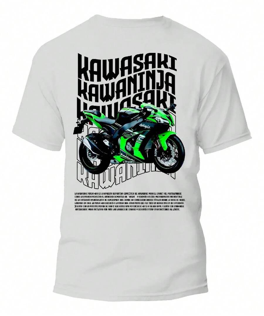 Kawasaki ZX 4R T-Shirt - White - View 1