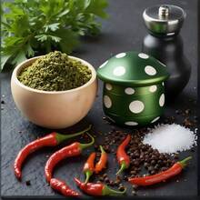 Cute Mushroom Spice Grinder, 4-Piece Herb Grinder With Magnetic Lid & Sharp Teeth, Aesthetic Grinder With Pollen Scraper & Sieve Filter, Unique Toadstool Design For Spices & Herbs, Red Or Emerald Spotted - 綠色的 - 查看 3