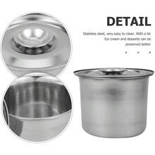 Reusable Freezer Storage Container With Lid For Ice Fruit Salad Yogurt Food Preservation Home Cafe Restaurant Use - 1 - 查看 5