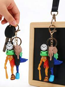 Colgante de Llavero Brain Rot, Encanto de Moda Unisex Exquisito para Mochila, Accesorio de Llavero Regalo, Diseño Dong Dong Dong Desierto, Llavero Portátil Adecuado para Decoración de Mochila - Multicolor - Ver 5