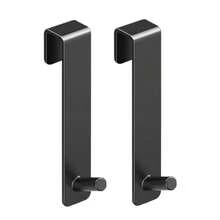 1/2pcs Plastic S-Shaped Bathroom Shower Door Hanging Hook, Towel Rack Mounted On Glass Door - Multicolor - View 8