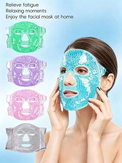 1 pieza Máscara facial SPA de doble efecto desbloqueada, fórmula de gel suave que se siente ligera en la piel. La compresa fría calma el enrojecimiento y la sensibilidad, la compresa caliente abre los poros y nutre profundamente. Disfruta de un cuidado facial de nivel de salón en casa. Hidrata e repara intensamente, mejora la sequedad y la aspereza, restaura un aspecto suave y radiante. Adecuado para el cuidado diario de la piel y el rescate nocturno.