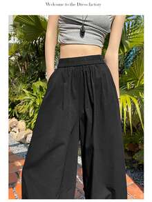 Women Pants - 黑色的 - 查看 6