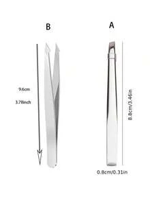 2 chiếc nhíp tỉa lông mày chuyên nghiệp bằng thép không gỉ, kìm nhổ lông, nhíp nhổ lông mọc ngược, nhíp tỉa lông mày vát, kẹp nhổ râu, dụng cụ hỗ trợ nối mi, giá rẻ, quà tặng Giáng sinh, đồ trang điểm, dụng cụ trang điểm, đồ dùng giá rẻ, quà tặng, quà tặng cho phụ nữ, quà Giáng sinh, du lịch, đồ dùng cần thiết khi đi du lịch - Nhiều kiểu dáng - Xem 11