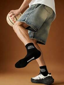 1 đôi tất nam cổ ngắn/tất nam cao đến bắp chân, kiểu dáng phù hợp mọi mùa, phong cách thể thao năng động, mềm mại và thoáng khí, nhẹ và thân thiện với da, thấm hút mồ hôi, độ co giãn cao. - Nhiều màu - Xem 4