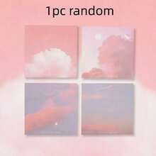 200pcs Gradient Color Memo Pads Set, Each Page Fades From Pink Mist To Purple Cloud, Suitable For Notebooks And Diaries, Decorative Stationery For Office And School - Multicolor - View 11