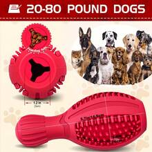 1 Piece Of Dog Chew Toy For Pet Chewing Training, Slow Feeder For Food Distribution, Durable Rubber Dental Cleaning Dog Puzzle Toy, Interactive Squeaky Dog Toy For Small/Medium/Large Breed Dogs. - màu xanh lá - Xem 2