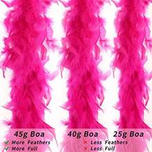 Hot Pink Boa Feather - 4g 2 Ya Boa For Party BulkChritma  Centerpiece Concert Pet And He Decoran 4g-Honk - 45g - View 4