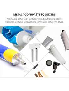 1 cái dụng cụ bóp kem đánh răng bằng thép không gỉ, dụng cụ phân phối thuốc nhuộm tóc, dụng cụ bóp tuýp kem đánh răng, dụng cụ bôi thuốc nhuộm tóc - Nhiều màu - Xem 6