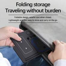 Portable 3-In-1 Foldable Wireless Charging Station, 15W Charging Stand, Compatible With IPhone 1-9 And 3/2/Pro. Only Supports Slow Charging, Not Fast Charging. - White - View 7