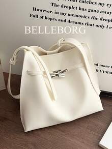 Large Capacity Versatile Commuter Underarm Bag For Women - White - View 7
