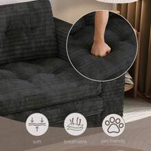 Futon - Grigio Scuro - Visualizzare 7