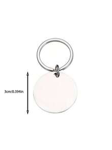 1pc Customized Pet Photo Keychain, Stainless Steel Material Can Be Engraved With Pet Portrait, Pet Loss Gift, Memorabilia For Dog Owners, Personalized Pet Memorial Gift - Multicolor - View 6