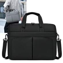 Túi đựng laptop công sở, túi đeo vai, túi đựng máy tính xách tay tối giản thời trang màu trơn, túi đi làm, túi du lịch có đệm khí giảm sốc, túi đựng laptop dung tích lớn. - Nhiều màu - Xem 4
