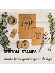 1pc Customizable Large Logo Pattern Stamp, Multiple Sizes Available, Can Customize Pattern, Name, Anniversary Date, Address, Pet Portrait, Etc., Multi-Functional Suitable For School, Business, Office, Compact And Durable, No Ironing Required, Rich Colors Cute And Interesting, Unique Personalized Customized Automatic Stamp, Ideal Gift For Women, Men, Friends, Family, Colleagues - Multicolor - View 3