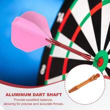 Aluminum Dart Shafts, 2BA Dart Stems Accessories With Rubber Rings Steel Tip - Orange + 35mm - View 4
