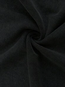 The Clothing Size Is Slightly Larger, And It Is Recommended To Reduce Two Sizes Based On Daily Wear. New Heavy Cotton T-Shirt, American Retro Vintage Washed Distressed Charcoal Solid Color Crew Neck Top, Lazy Oversize Unisex Style Clothing - Black - View 5