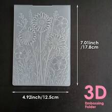 2D Carpeta con relieve, adecuada para creadores de tarjetas, álbumes hechos a mano, decoración de manualidades de papel - Patrón de rayas geométricas / Mariposa y flor / Texto de cumpleaños / Fondo manuscrito - 2D - Ver 22