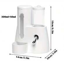 2-In-1 Automatic Hamster Water & Food Dispenser, Small Pet Self-Feeding & Drinking Station, Battery-Free - View 5