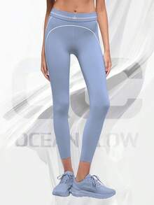 Airbrush High-Waist 7/8 Heart Throb Legging - Winter Frost/White - View 1