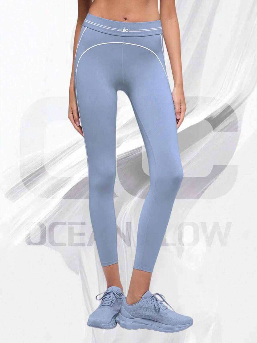 Airbrush High-Waist 7/8 Heart Throb Legging - Winter Frost/White - View 1