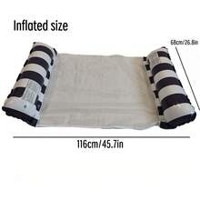 1pc Inflatable Double Tube Float, Made Of PVC Material, Independent Inflation Design With Dual Air Chambers, Stable Anti-Tipping, Mesh Material Won't Burn Skin, Ergonomic Curved Shape Fits Body, Floating Rest Mat For Pool Party, Beach, Lake, Water Park, Summer Cooling, Camping, Lightweight Soft Comfortable, Easy To Inflate/Deflate And Reusable, Space-Saving Storage, Pool Inflatable, Beach Essentials, Pool Float - Random Color - View 8