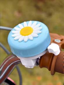 1 pieza Timbre de bicicleta con flor de margarita linda, accesorio encantador para bicicleta de montaña/carretera - multicolor - Ver 6