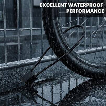 1 pieza Candado antirrobo de cable de acero suave con múltiples tamaños para armarios, cascos, cestas, llaves, adecuado para interiores y exteriores