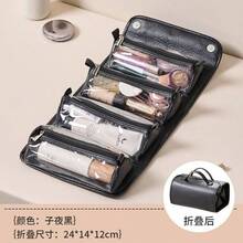 1pc Women's Large Capacity Expandable Makeup Bag Jewelry Organizer 4-In-1 Waterproof Cosmetic Bag With Detachable Inner Pouch, Suitable For Female Travel - View 11