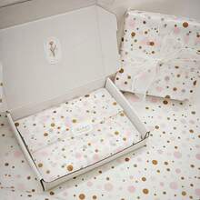 10/30/60 Sheets Colorful Polka Dot Gift Wrapping Paper, 50cm X 35cm - Perfect For Easter, Wedding, Valentine's Day, Holidays, Birthday, Bouquet And Shoe Box Wrapping, Gift Bag Filler And Other Gift Wrapping Accessories - Pinkish-brown Polka Dots - View 6