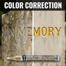 Gold Gravestone Marker Pen | Restores Faded Text On Gravestones And Granite Surfaces, Weatherproof, Quick-Drying Oil-Based Fine Tip, For Cemetery Maintenance And Marble/Tile Color Restoration, Specially Designed For Gravesite Upkeep And Inscription Repair - A - View 6