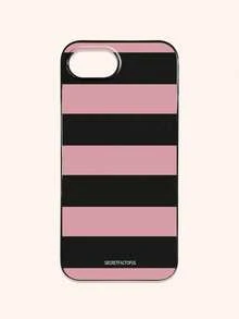 Pink Black Striped Elements Fashion Phone Cases Retro Geometric Striped Phone Case, SECRET FACTORUS Fashionable Pattern Protective Cover, Compatible With IPhone 17 / 17 Air / 17 Pro / 17 Pro Max, And Galaxy Phones, Compatible With S26/S26 PLUS/S26 Ultra Spring Gift Birthday Anniversary,International Version, Not The Domestic Version - Multicolor - View 78