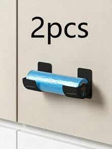 4/2pcs Adjustable Wall-Mounted Garbage Bag Holder, Hanging Trash Bag Storage Rack, Suitable For Storing Garbage Bags, Cling Wrap, Umbrellas, Rolling Pins, Packaging Racks, Kitchen Racks, Sink Storage Racks, Closet Kitchen Storage Boxes, Kitchen Tools, Kitchen Storage Containers, Mother's Day Gift - A - View 16