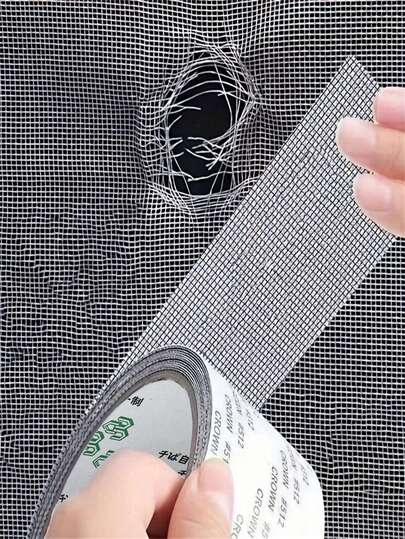 Self-Adhesive Mesh Window Repair Tape, Waterproof Tear-Resistant Anti-Insect Mesh Repair, Suitable For Fabric And Mesh Repair, Suitable For Dorm/Curtain Window Repair