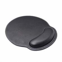 Premium Faux Leather Ergonomic Mouse Pad With Wrist Rest, Non-Slip Base, Brown Office Desk Mat, Comfortable For Office And Home Use, Elegant Design, Ideal Gift - Multicolor - View 12