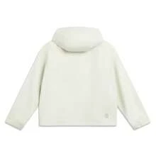 Chaqueta impermeable y cortavientos LI-NING para mujer, con sistema repelente al agua y alta transpirabilidad, ideal para actividades al aire libre y uso casual (AFDVB48). - Beis - Ver 4