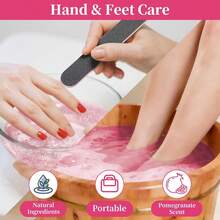 Manicure Spa Tablets 8oz -Pomegranate Soak Balls, Moisturizing Tablets, Cuticle Softener For Foot And Hand Soak Pedicure Spa Supplies Manicure Tools Nail Salon & Tavel Esenntial(40count) - 牛奶蜂蜜 - 查看 8