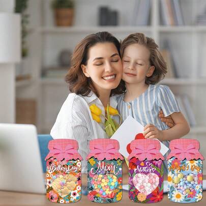 18pcs/Mother's Day Decorative Candy Snack Bags Gift Treat Bags For Party Scene Decor Favors