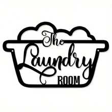 1pc Decorative Sign, Suitable For Laundry Room, Minimalist & Cute, Can Be Used As Bathroom Or Laundry Room Decor, Retro Acrylic Wall Art, Can Be Hung For Decoration And Accessories, Housewarming Gift, Women Art Piece, Suitable For Home, Living Room, Patio Or Garden Decor - TY3598-35X22CM - View 7